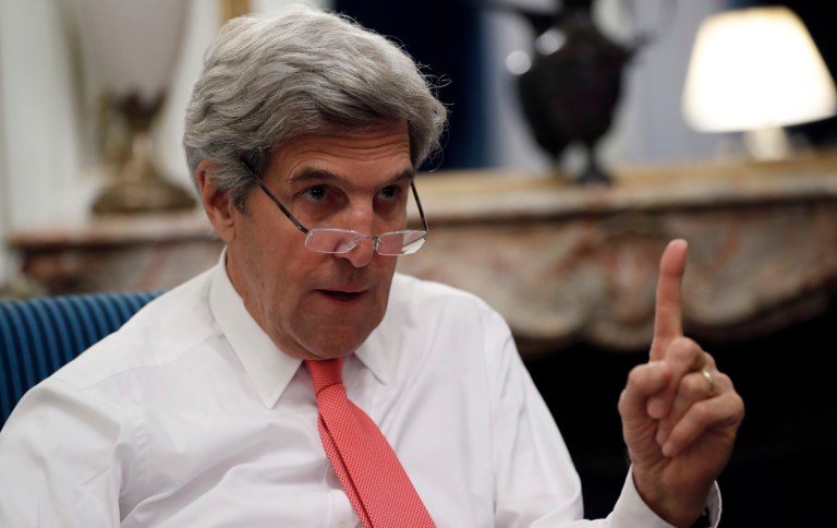 Asking John Kerry to teach students how to conduct diplomacy is like asking Bill Clinton to teach ethics. (AP Photo/Alex Brandon, Pool)