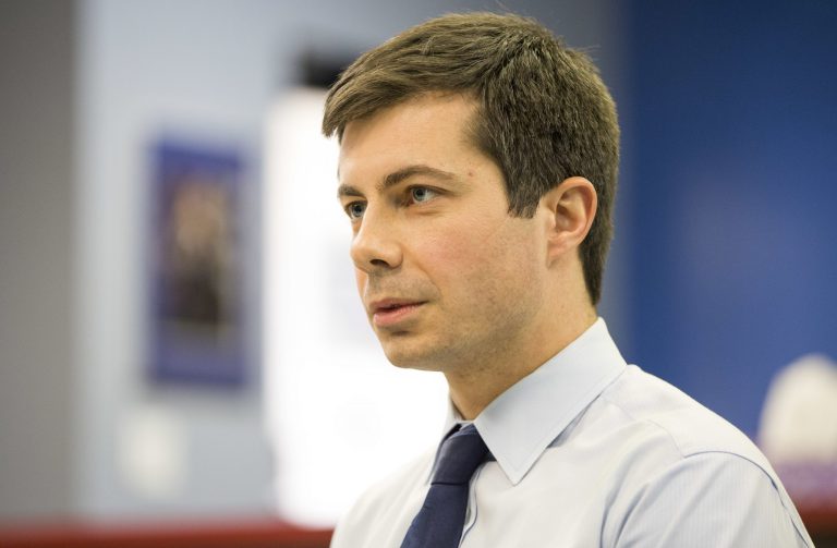 Democrats hope the 34-year-old South Bend mayor can win back once-loyal blue collar voters. (Robert Franklin/South Bend Tribune via AP)