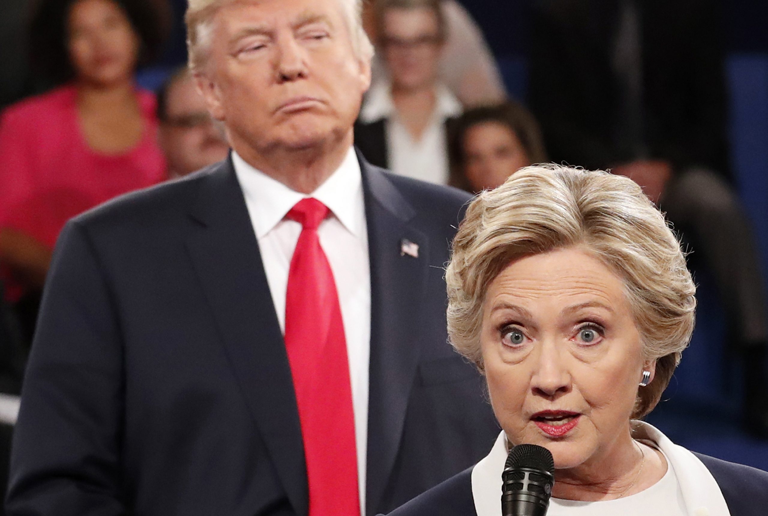 Trump can’t admit he owes it all to Hillary