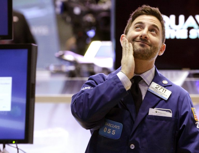   FILE - In this Tuesday, Dec. 11, 2012 file photo, specialist Christian Sanfilippo works on the floor of the New York Stock Exchange, in New York. Despite many challenges, 2012 turned out to be a surprisingly good year for stocks. The Dow Jones industrial average, the Standard & Poorâs 500 and the Nasdaq composite index will all end the year substantially higher, despite losing ground in the final days of the year as concerns about the looming fiscal cliff mount. (AP Photo/Richard Drew, File)  