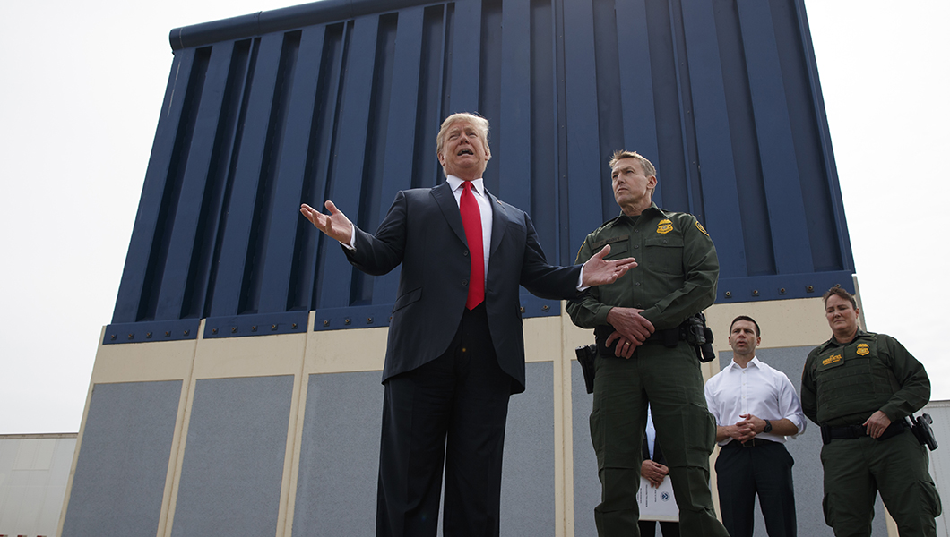 It’s true, Trump really did start building more wall in Texas