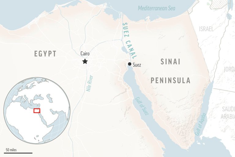 Cargo ship runs aground in Suez Canal, traffic not impacted