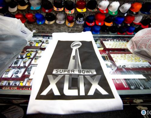 Operation Team Player netted 260,000 fake sports-related items and led to the arrests of 56 people. (www.ice.gov)