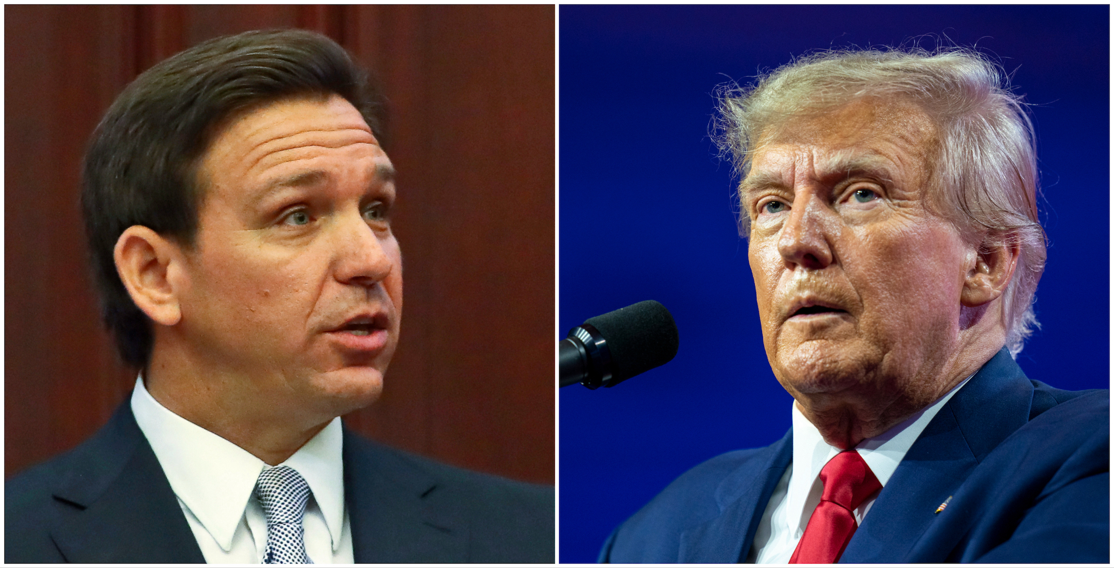 Florida men: Trump looks to upstage DeSantis in his own state