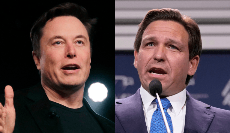 Elon Musk reiterates his support for Florida Gov. Ron DeSantis if he runs in 2024 for the White House.