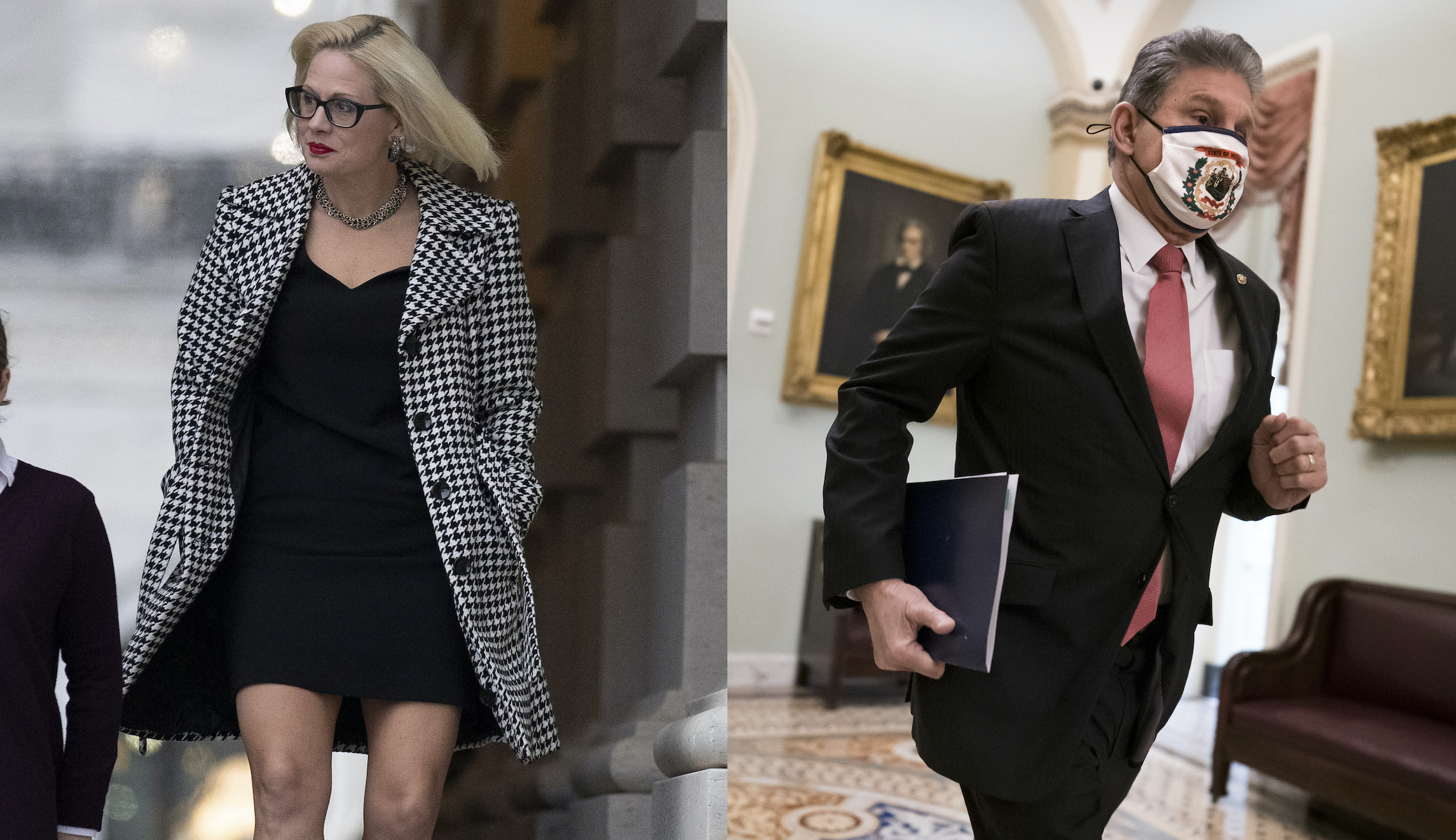 Manchin and Sinema under fire for McAuliffe loss in Virginia