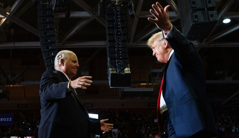 Trump mulled launching White House radio show but didn’t want to compete with Rush Limbaugh