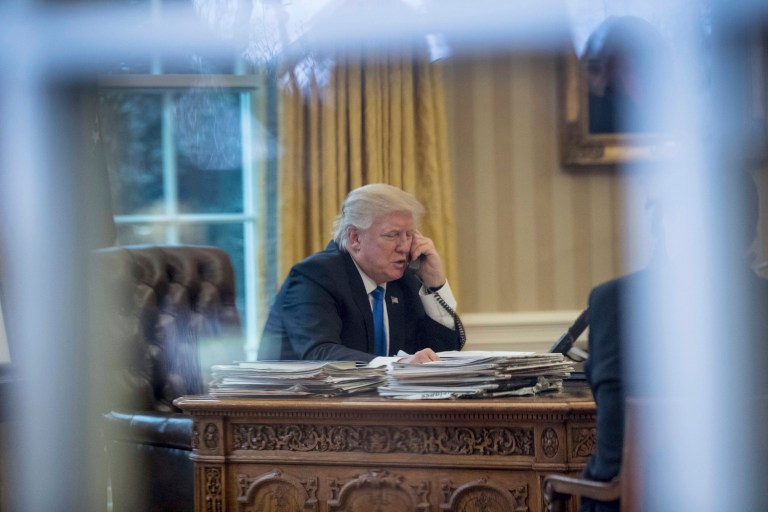 So is there a recording or isn’t there? That’s a great question, and I’m not sure what the answer is. (AP Photo/Andrew Harnik)