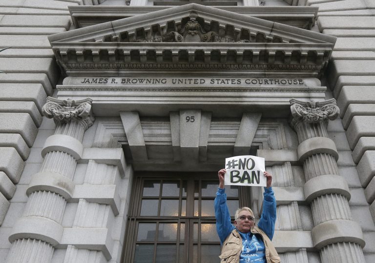 It should be emphasized that the court's ruling was only about the stay, not the merits of the ban itself. (AP Photo/Jeff Chiu)