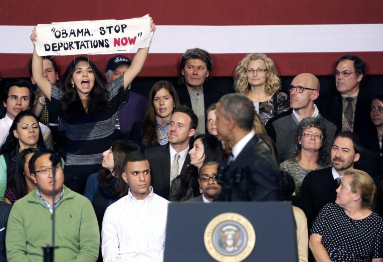 President Obama would veto any legislation aimed at unraveling his executive action on immigration even if it means shutting down the government, White House spokesman Josh Earnest said Monday. (AP Photo)
