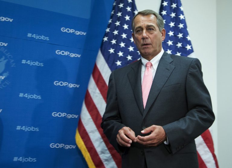 Manuel Balce Ceneta/AP
House Speaker John Boehner, R-Ohio, said President Obama Ã¢â¬ÅhasnÃ¢â¬â¢t lifted a finger to get Senate Democrats to pass his own bill.Ã¢â¬Â