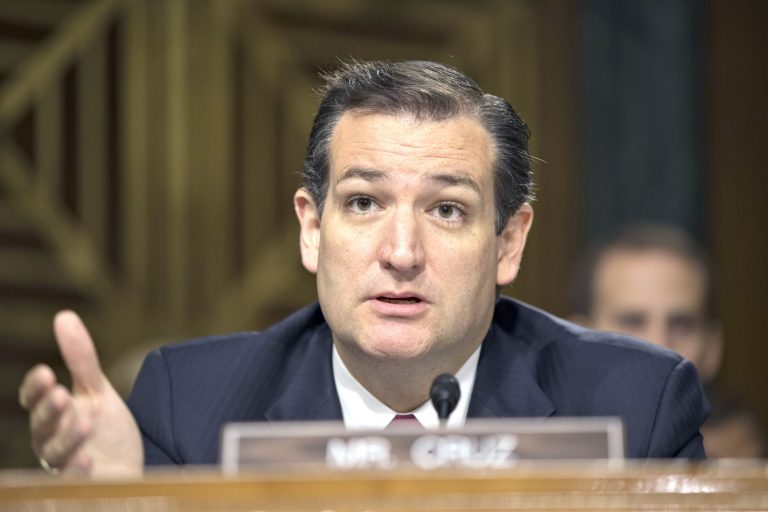 J. Scott Applewhite/AP  Sen. Ted Cruz, R-Texas, took to the Senate floor yesterday to fault President Obama for arming Syrian rebels.