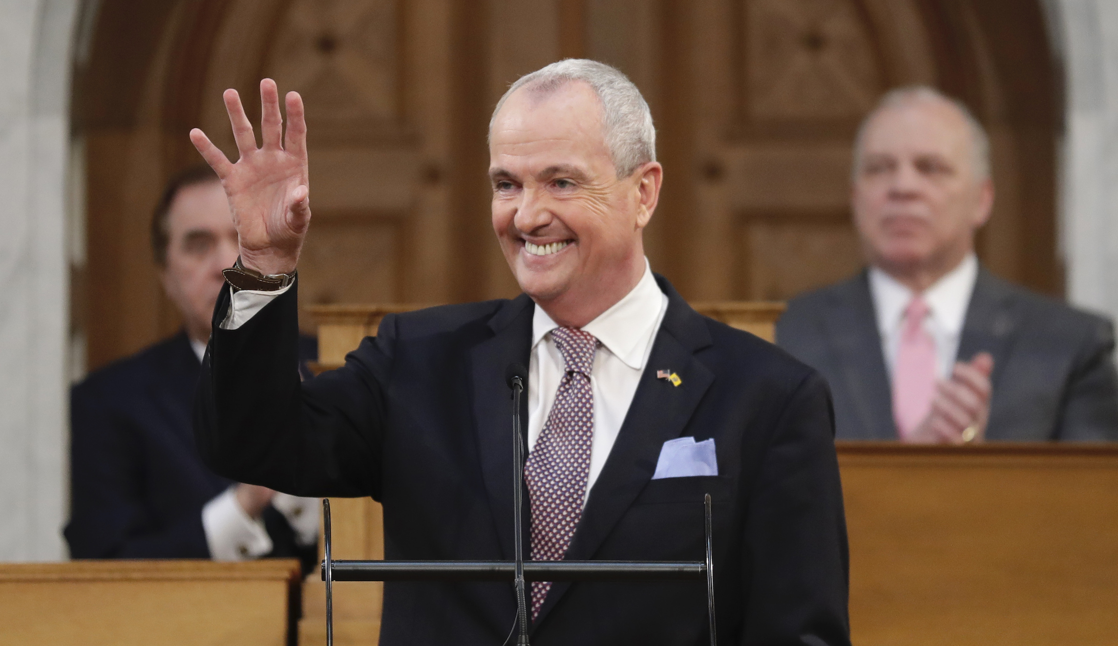 Democratic New Jersey Gov. Phil Murphy announces end to school mask mandate