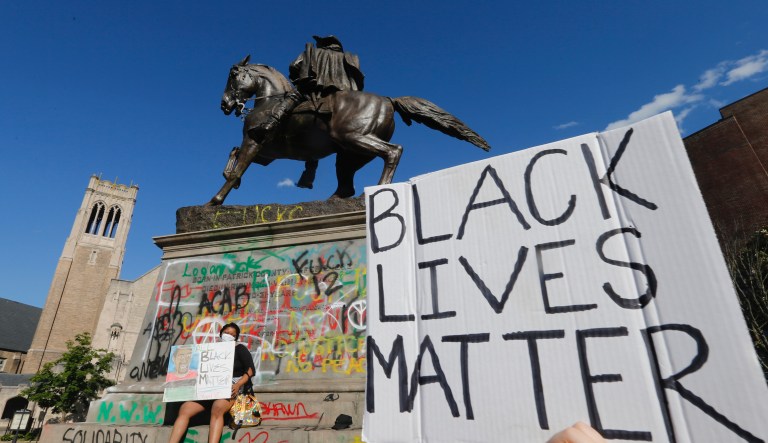 Confederate statue in Virginia removed a month early because of protests