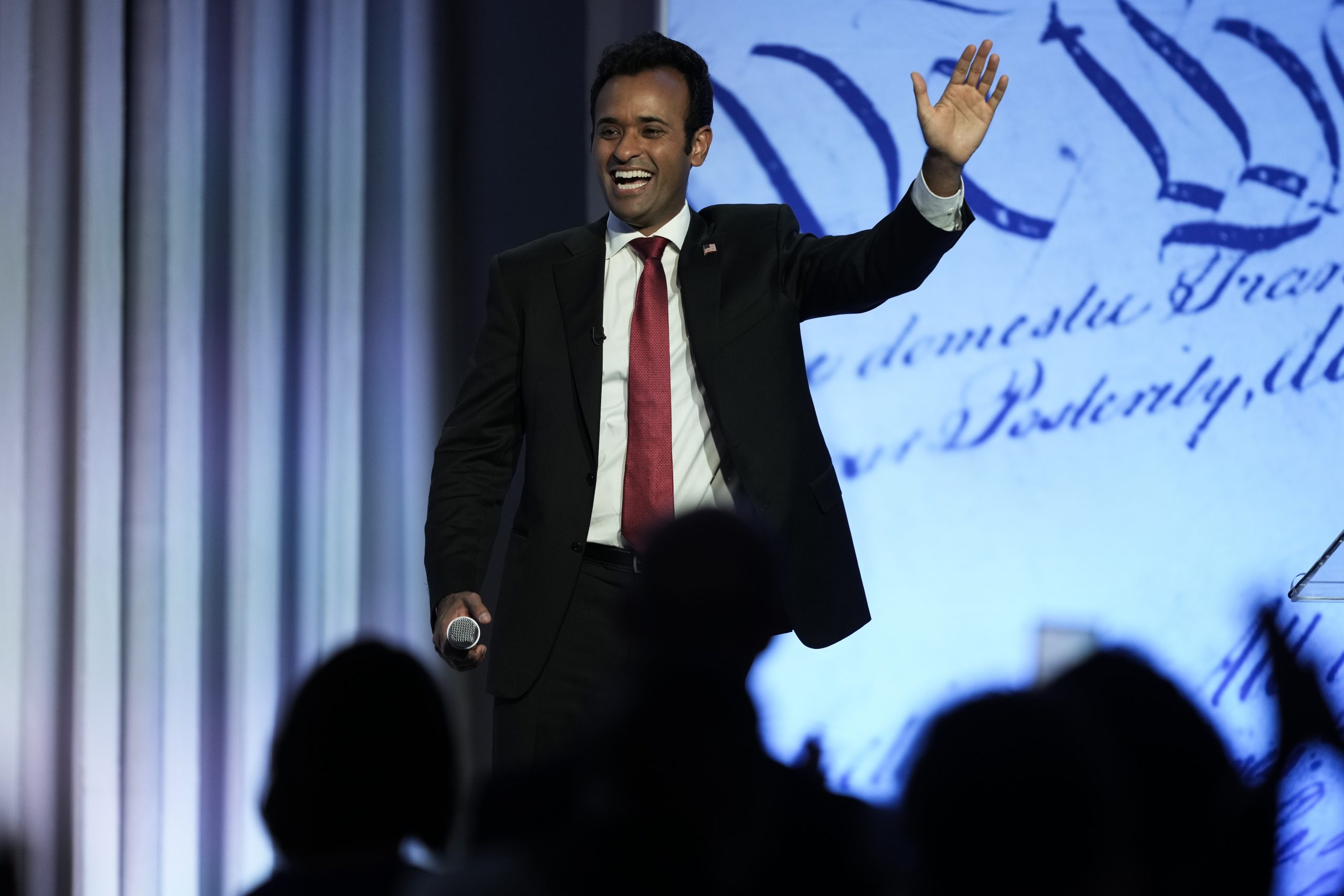 Vivek Ramaswamy touts ‘America comes first’ foreign policy plans at Nixon Library