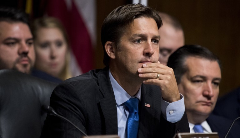 Sen. Ben Sasse, a Republican from Nebraska, listens during a Senate Judiciary Committee hearing in Washington, D.C., U.S., on Thursday, Sept. 27, 2018.