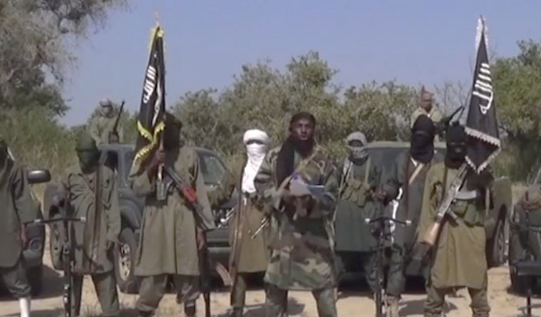 This Friday Oct. 31, 2014 image taken from video by Nigeria's Boko Haram terrorist network.
