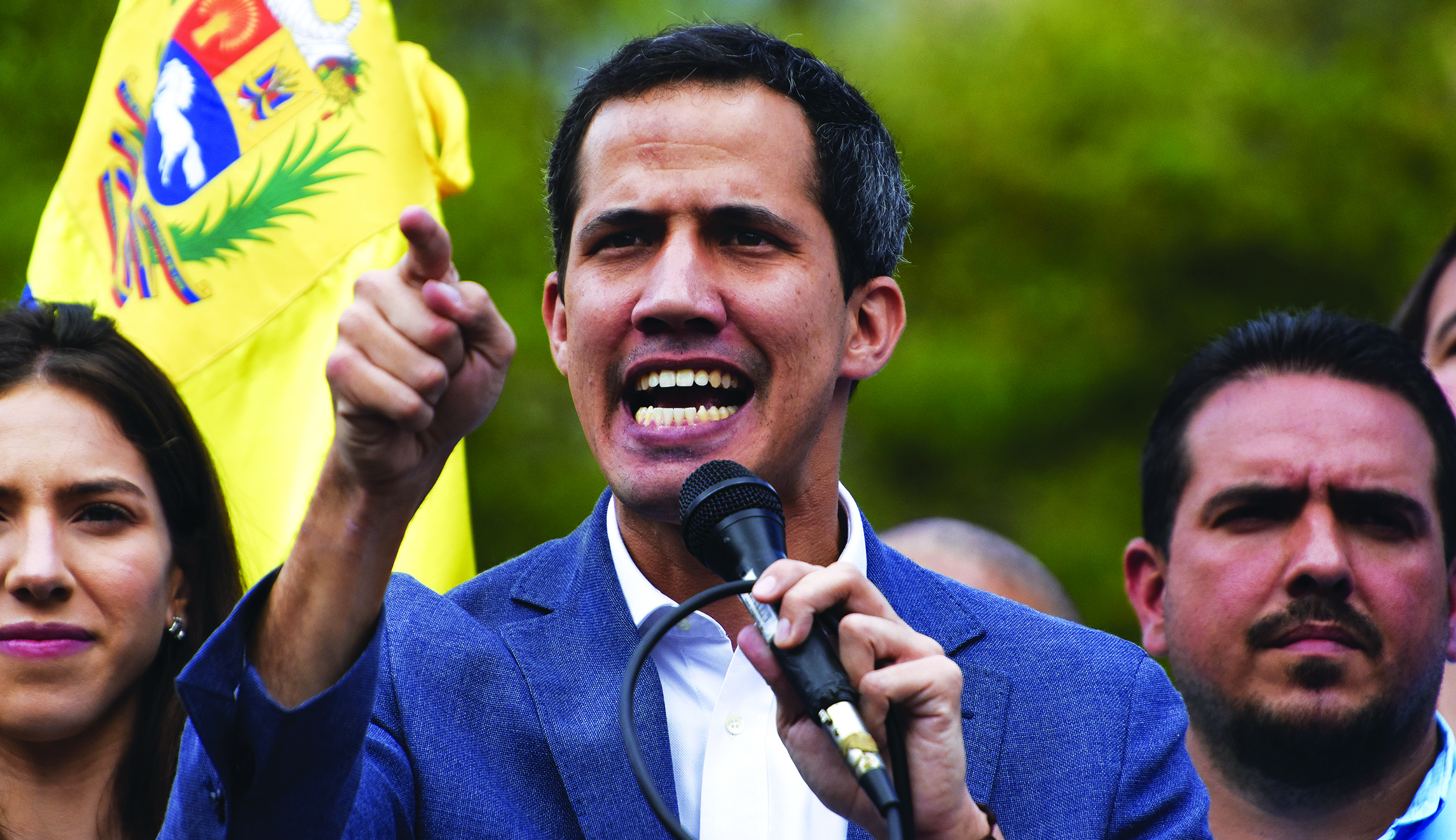 National Assembly President Juan Guaido Holds Rally As United Nations Meets To Discuss Situation In Venezuela