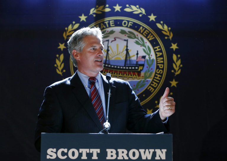 New Hampshire Senate candidate Scott Brown did himself no favors on Tuesday by avoiding discussion on women's rights and contraception. (AP Photo)
