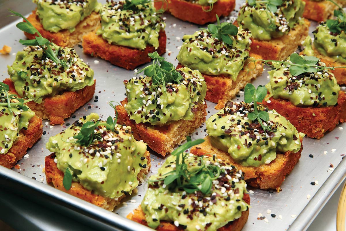 Avocado toast at the Alchemist’s Kitchen in New York City