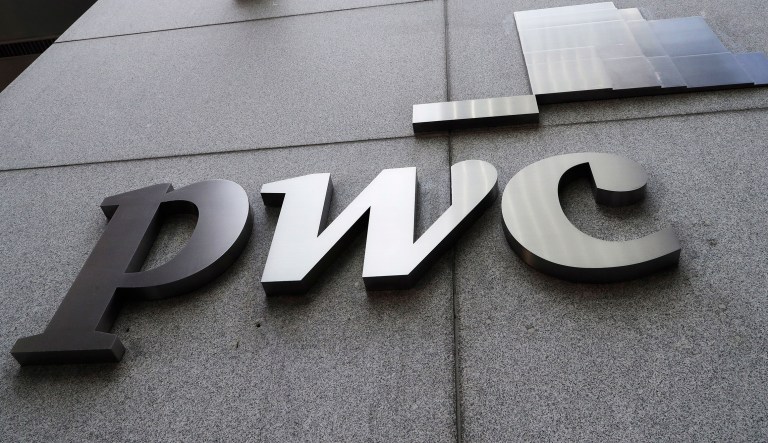 PricewaterhouseCoopers offices are shown, Thursday, May 3, 2018 in New York.