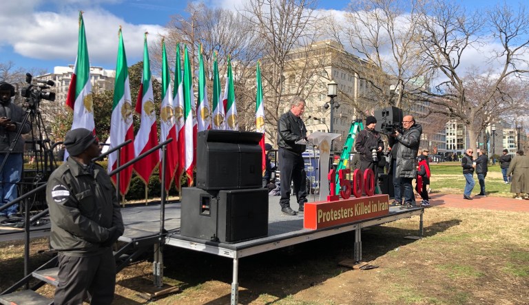 Retired Col. Wesley Martin speaks at an event in Washington, D.C.