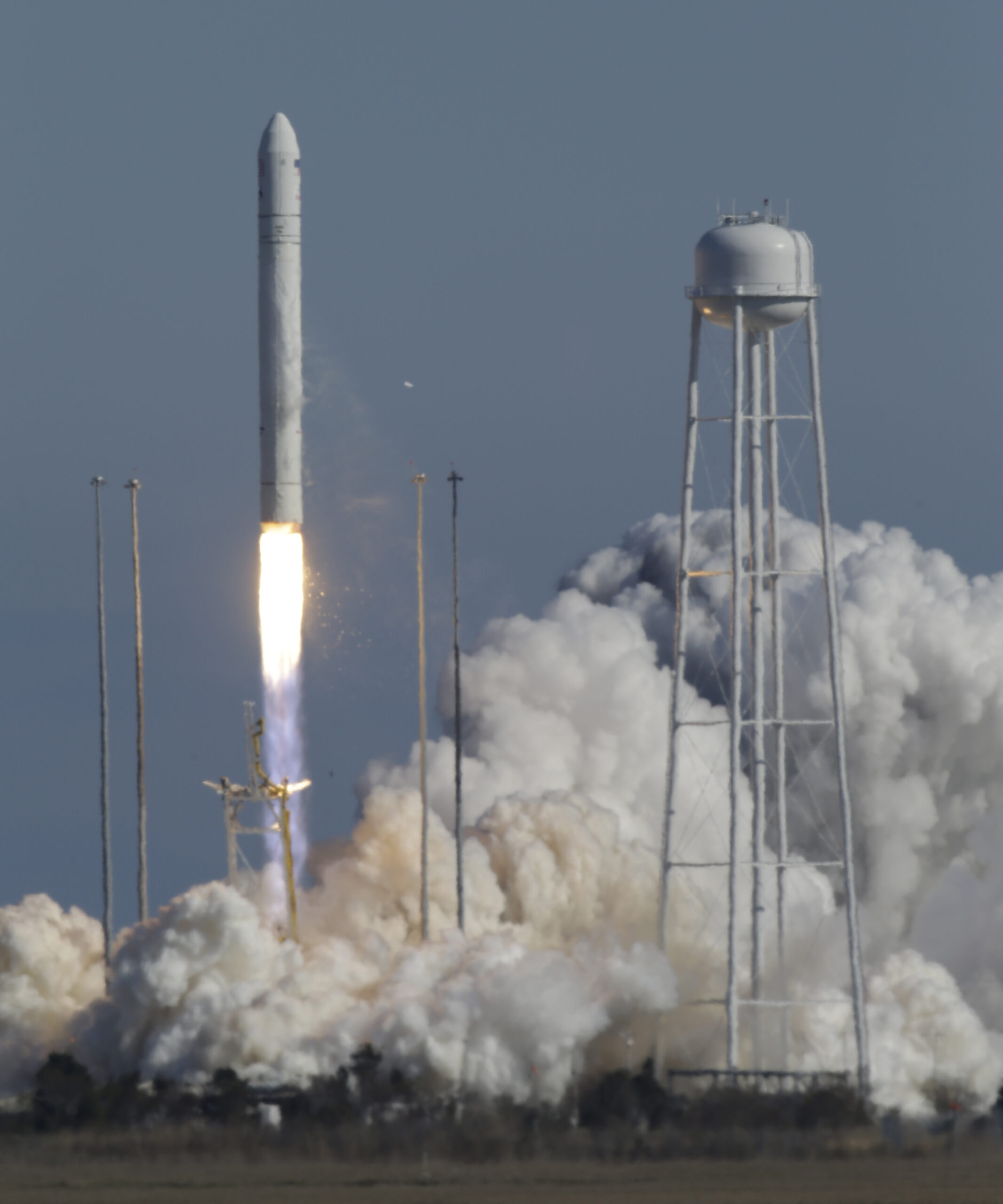 Rocket that will carry cargo ship test launched