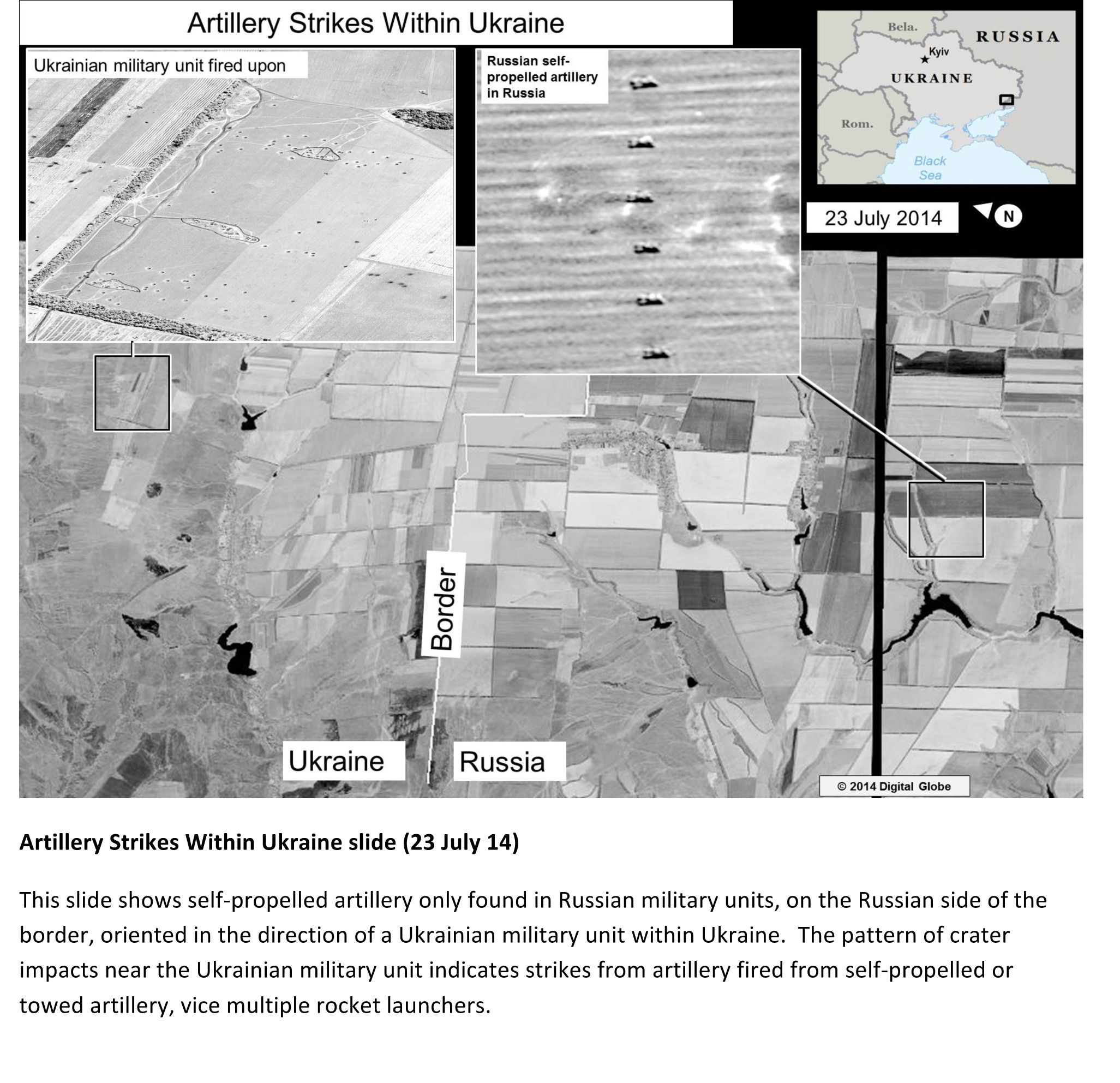 US: Russia has fired rockets into Ukraine