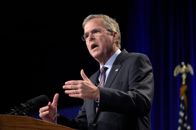 Sixty-two percent of people say Republican presidential candidate Jeb Bush represents the past, according to a new CNN/ORC poll. (AP Photo)
