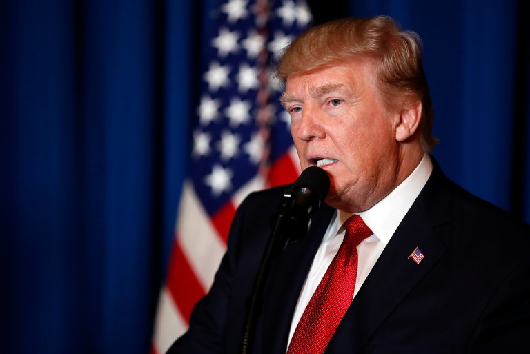 To counter Putin, Trump will have to respond forcefully to any follow chemical attacks. (AP Photo/Alex Brandon)