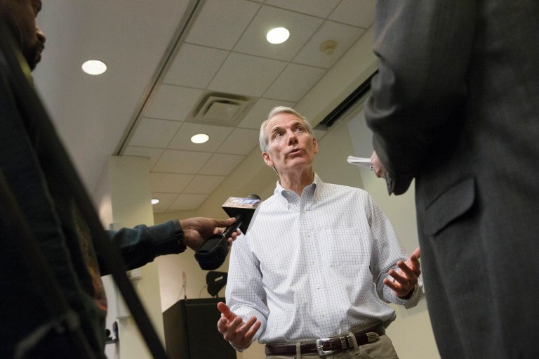 Sen. Rob Portman in recent weeks has played a prominent role in passing Senate legislation to help stop the growing problem of opioid addiction. (AP Photo/John Minchillo)