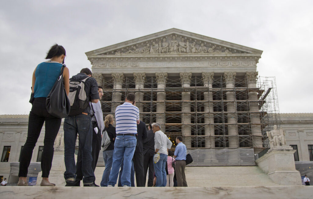 The Supreme Court, not to mention the country, has long struggled with the First Amendment, which simultaneously prohibits Congress from establishing an official state religion while protecting its "free exercise." (AP File)