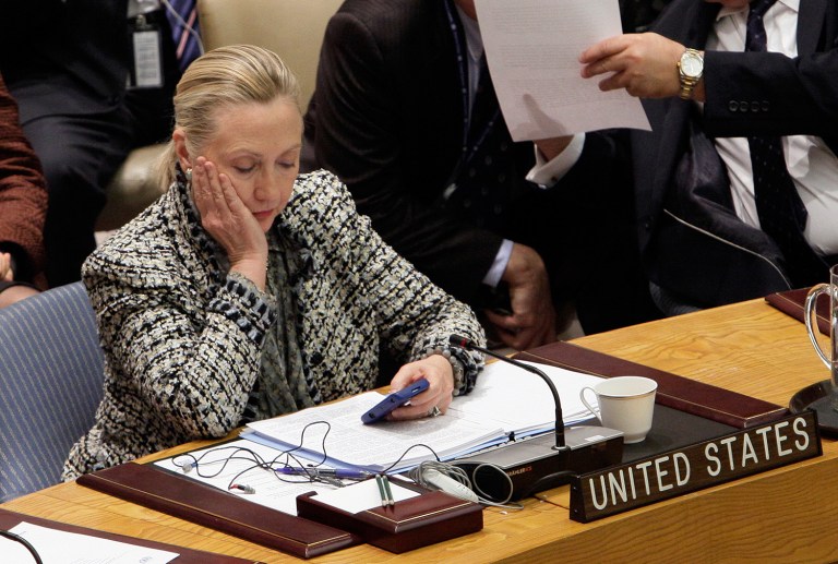 A State Department official said that the government initially assumed Hillary Clinton did not use email for any of her official communications. (AP Photo/Richard Drew, File)