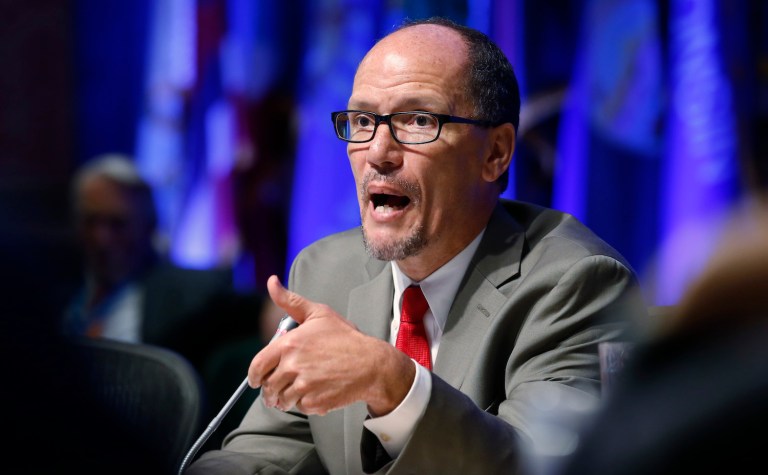 A top regulator of business used his office to lean on the business community to support his boss's promotion. (AP Photo/Steve Helber)