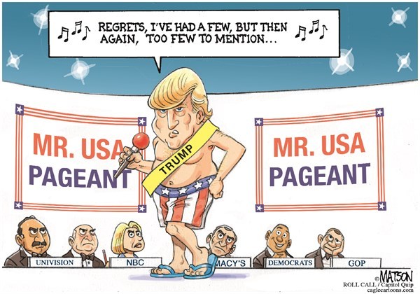 Editorial cartoon: Mr. USA