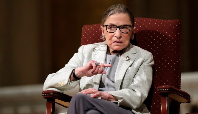 They want her to recuse herself over Trump comments. (AP Photo/Marcio Jose Sanchez)