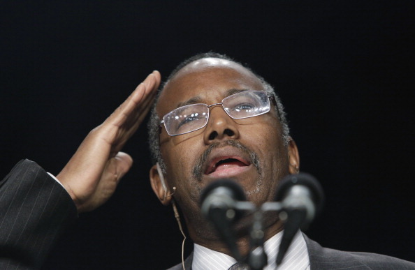 WASHINGTON - FEBRUARY 7:  Dr. Benjamin Carson speaks during the National Prayer Breakfast at the Washington Hilton February 7, 2013 in Washington, DC. U.S. President Barack Obama reportedly used the occasion to call for unity and common ground Washington politics.   (Photo by Chris Kleponis-Pool/Getty Images)