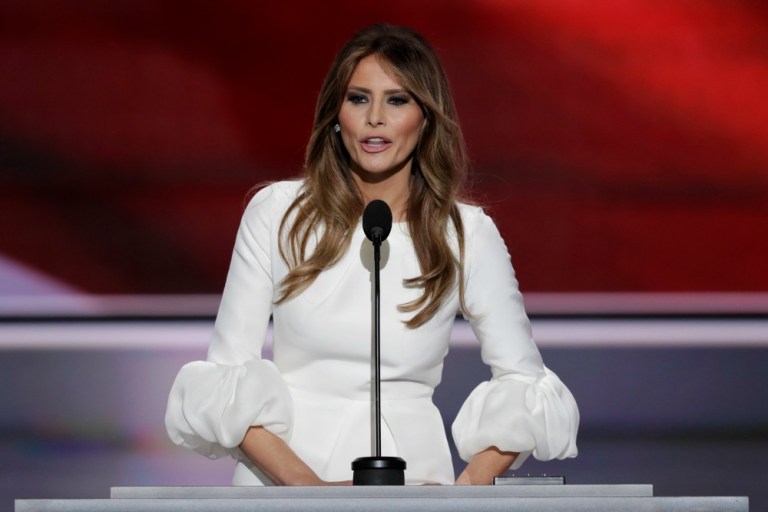 The New York Post ran a nude photo of Donald Trump's wife from 1995 with the headline 
