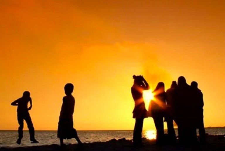 This is the first image of the beach