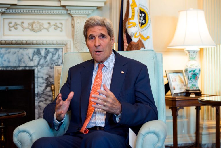 Nancy Pelosi told fellow Democrats in a letter Monday that John Kerry will meet privately with lawmakers on Wednesday to discuss the deal. (AP Photo)Â 