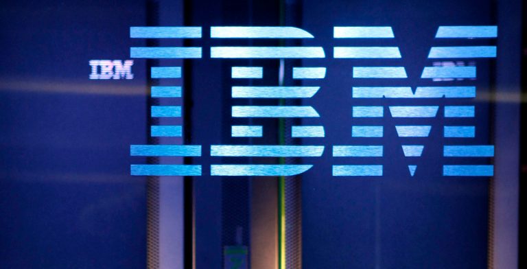   FILE - In this file photo taken Jan. 13, 2011, the IBM logo is displayed on hardware for an IBM computer known as 