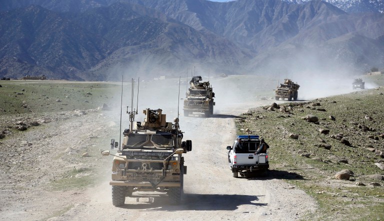Two of the wounded were treated nearby and are in stable condition, and two more have returned to duty. (AP Photo/Rahmat Gul)
