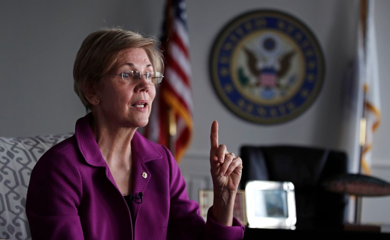 This will be Warren's first re-election campaign after defeating former Sen. Scott Brown in 2012. (AP Photo/Charles Krupa)
