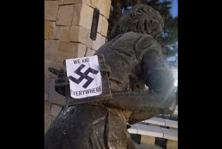 The Nazi losers who desecrated Anne Frank memorial