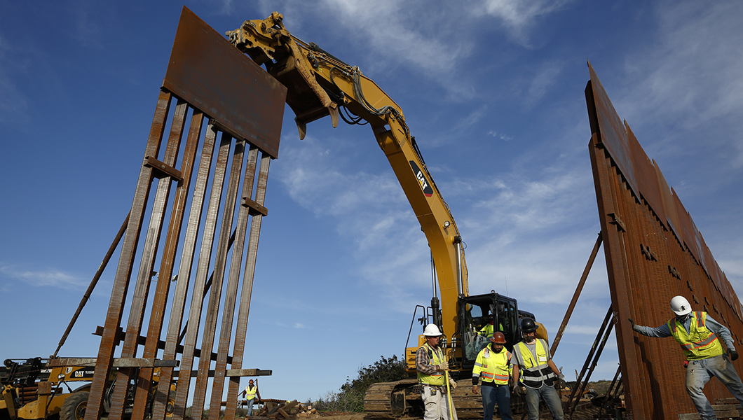 All border wall construction to be stopped Tuesday night