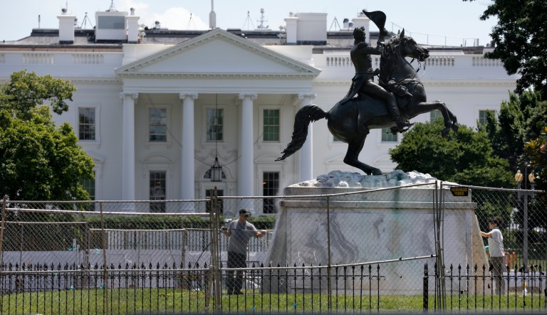Freedom Caucus calls on Barr and Wray to arrest and prosecute monument vandals