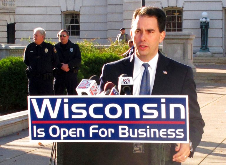 Walker and Wisconsin lead bid to eliminate income tax