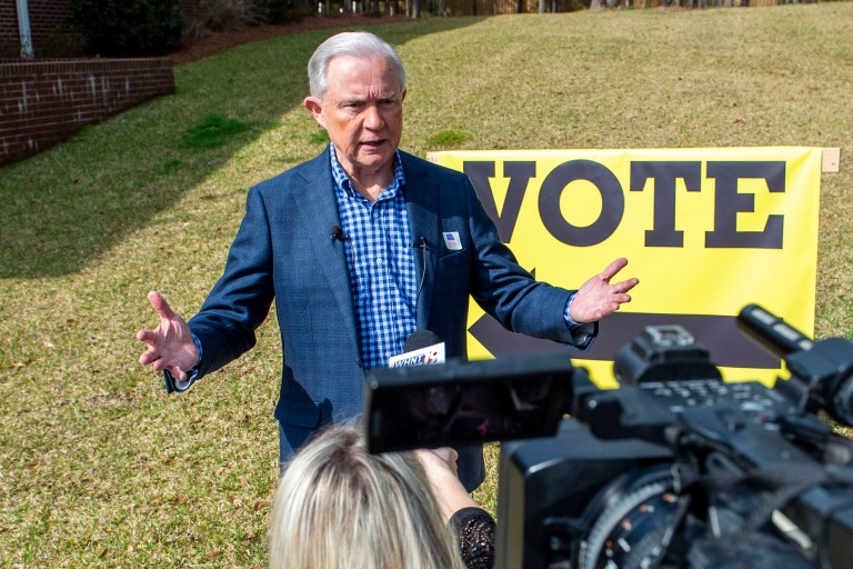 Jeff Sessions has kept up an active campaign despite the coronavirus crisis. An internal poll shows he has a path to victory in next month's runoff.