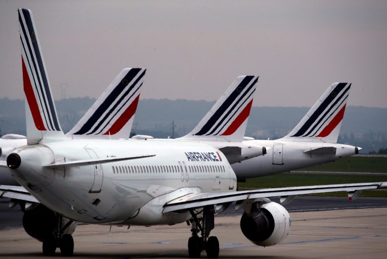 Air France planes are pictured.