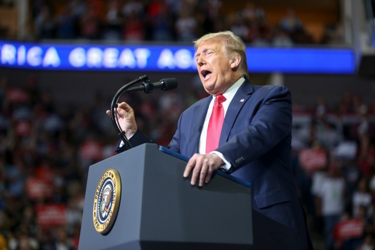 Trump campaign website briefly hacked